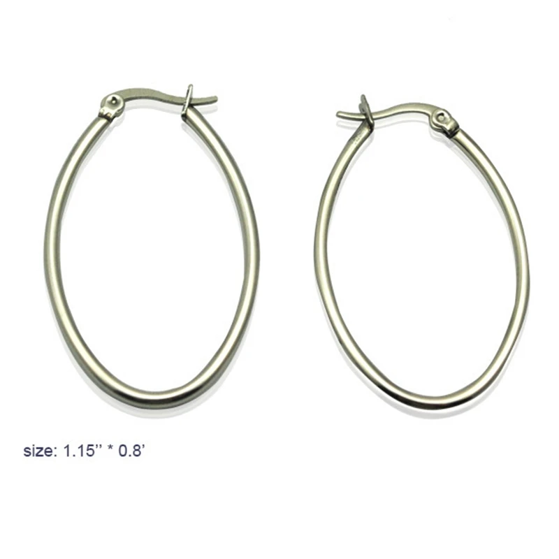 Большие серьги кольца из нержавеющей стали модный бренд винтажный панк