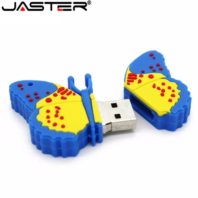 Usb флеш накопитель JASTER butterfly 4 ГБ 8 16 32 64 usb 2 0|USB флэш-накопители| |