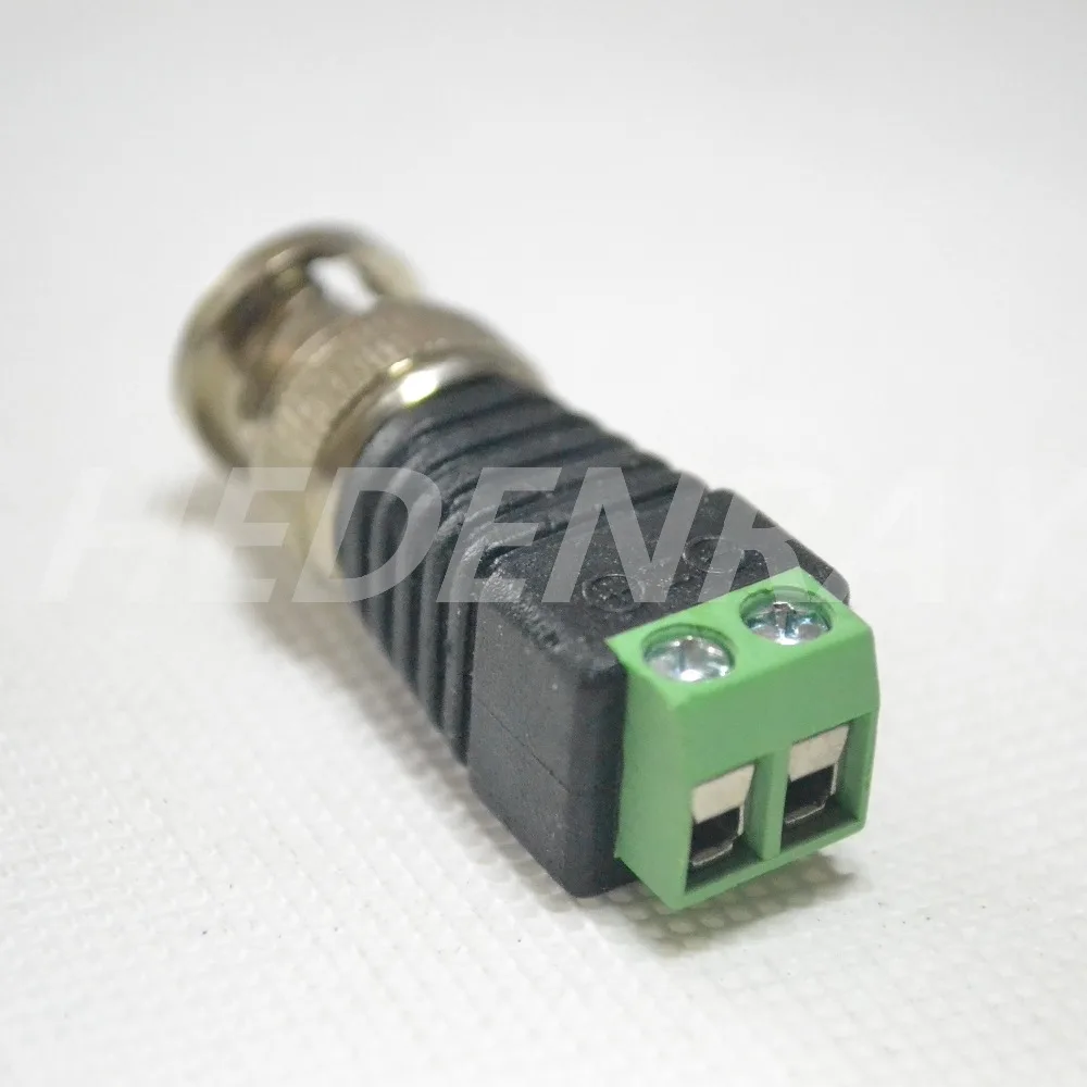 DHL 1000 шт. коаксиальный кабель CAT5 BNC круглый Штекерный Разъем для CCTV Камера