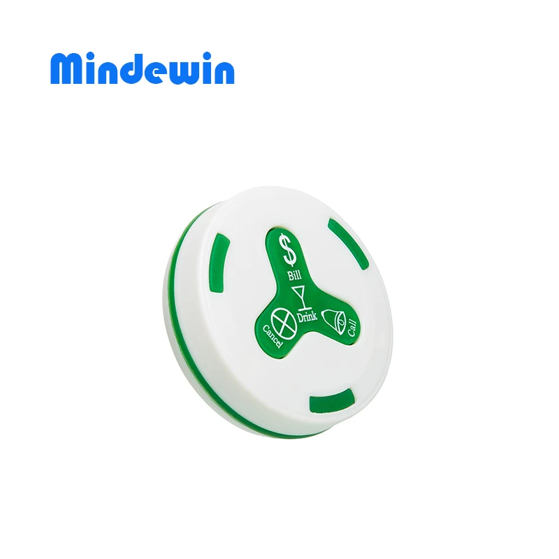 2017 Водонепроницаемая кнопка вызова официанта Mindewin 433 МГц|call button|call button waiterwireless call