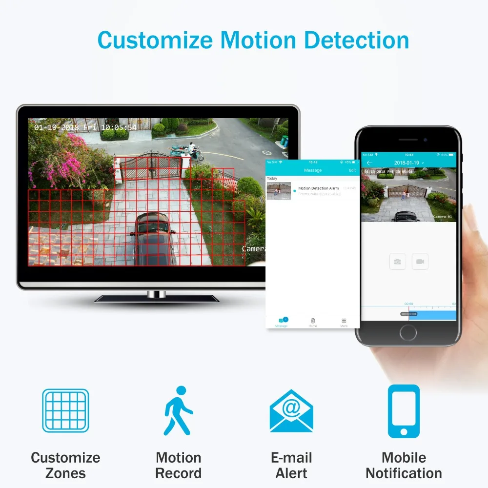 ANNKE 4CH PoE NVR CCTV система 4 шт.1.3MP ip камера видео безопасности видеонаблюдения