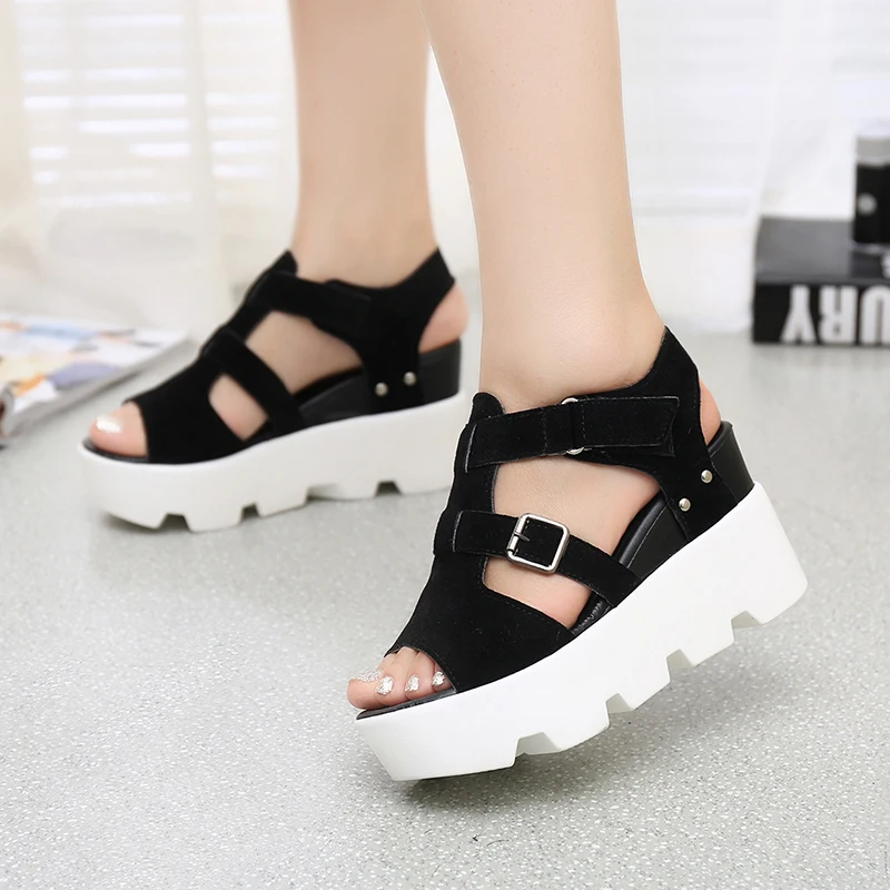 

2019 Summer Sandals Shoes Women High Heel Casual Shoes footwear flip flops Open Toe Platform Gladiator Sandals Women Shoes m693