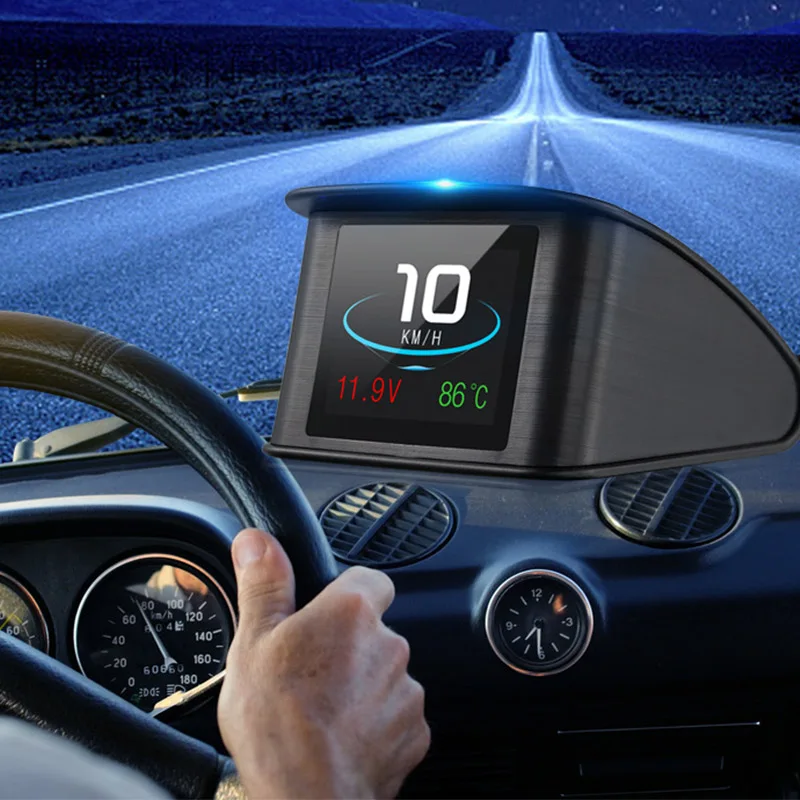 Автомобильный дисплей на лобовое стекло HUD OBD2 II Предупреждение о превышении