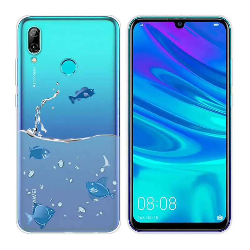 55 Силиконовые чехлы Arvin для huawei P Smart, мягкий прозрачный ТПУ чехол для телефона P Smart, 6,21 дюймов, чехол с рисунком, сумка - Цвет: 55