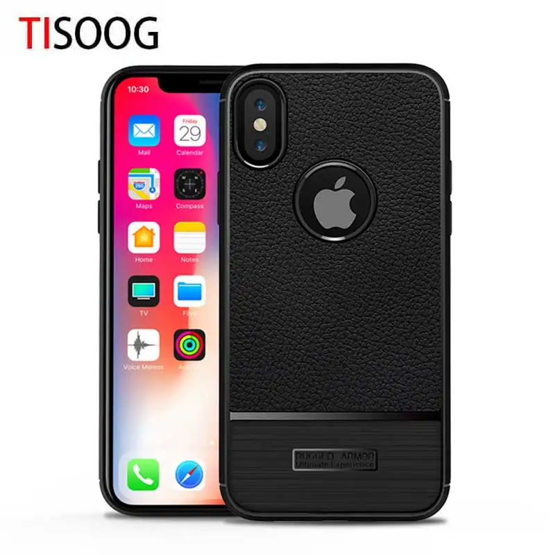 Новейший чехол TISOOG для iphone x полный защитный из поликарбоната и ТПУ силиконовый