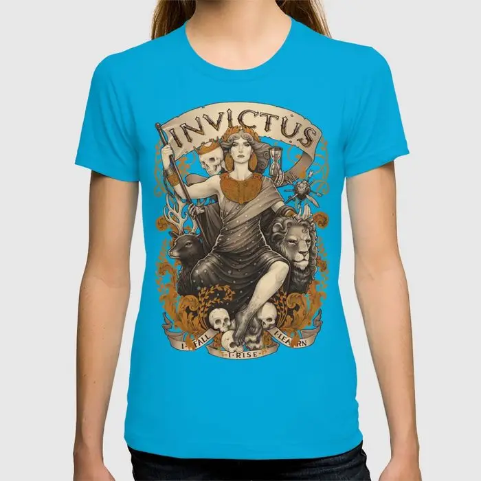 2017 Весна На Продажу женщин тенниски INVICTUS Коротким Моды Хлопок забавный тис homme