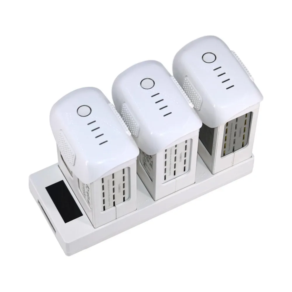 3 IN 1 Battery Charger for DJI Phantom 4 Pro V2.0 Advanced Drone Parallel Charging Hub Board With Display Monitor Parts | Электроника