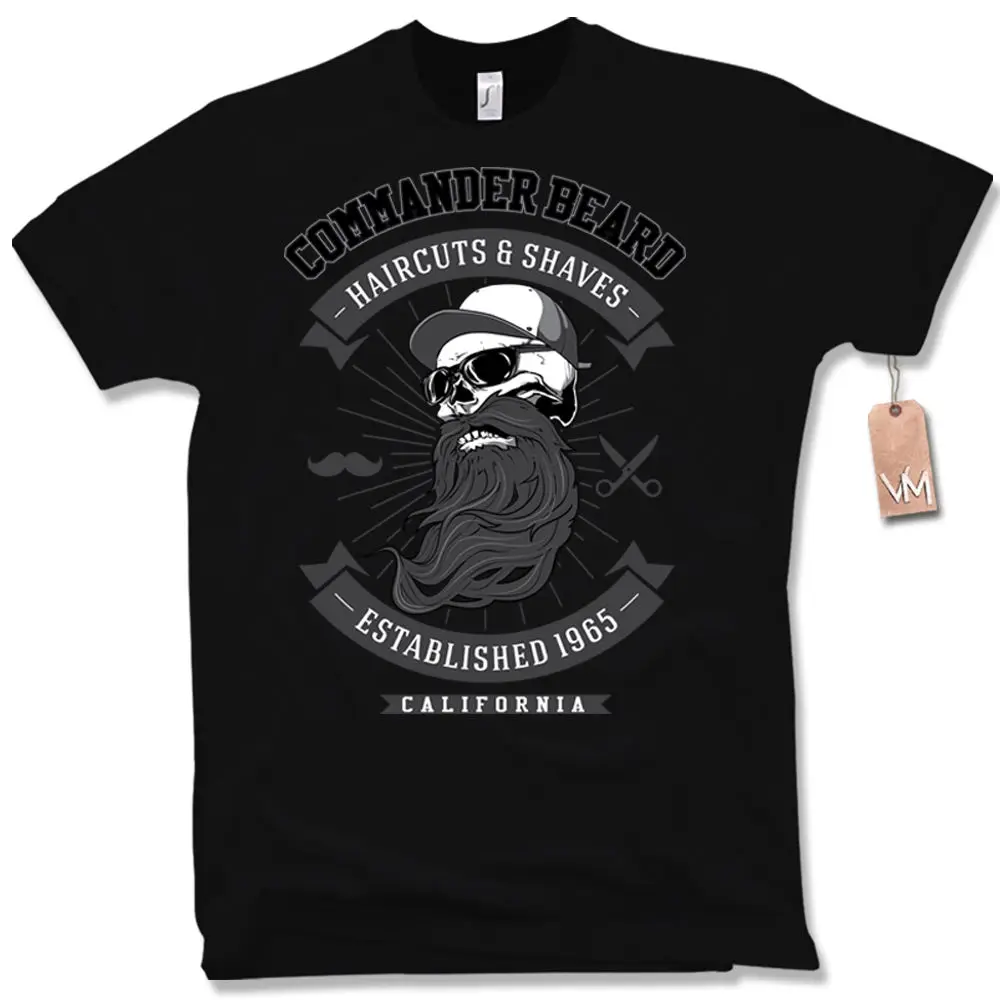 T Shits Printing Short Sleeve Casual O-Neck Cotton T-Shirt Retro Bart LA Cali Fun Tee Gr. S M L XL XXL | Мужская одежда