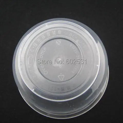 Утолщенная одноразовая пластиковая миска для супа с крышкой одноразовые