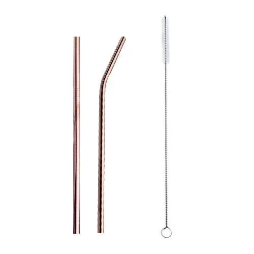Colorful Reusable Stainless Steel Drinking Straws Spoon Tea Filter Coffee Beer Carbonator Stirring Tools Drinkware Accessories - Цвет: C Straw Pink