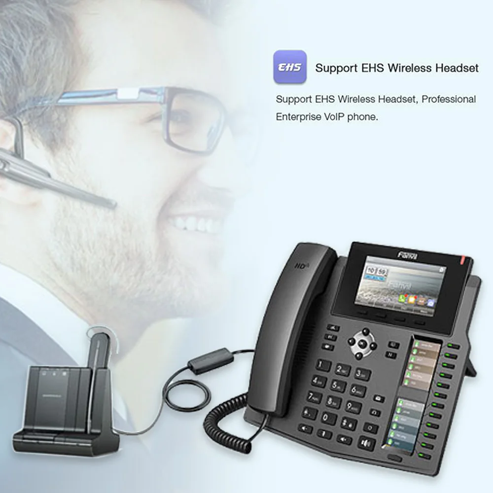 Новый Fanvil X6 IP телефон высокого класса предприятия Настольный HD голос с 6 SIP линий и