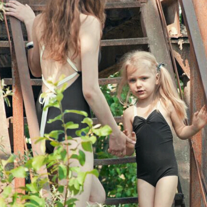 2017 Горячая Распродажа сексуальное классическое бикини для мамы и дочки Цельный