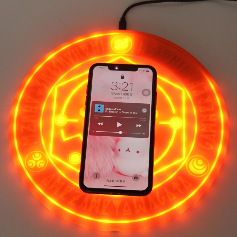 Беспроводное зарядное устройство Qi Magic Circle для iPhone X 8 Samsung S9 S8 Xiaomi Redmi Huawei P20 Mate 20