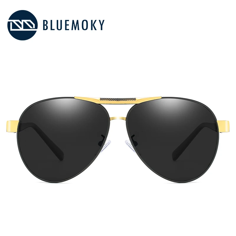 Мужские солнцезащитные очки BLUEMOKY поляризационные из сплава с защитой UV400 для