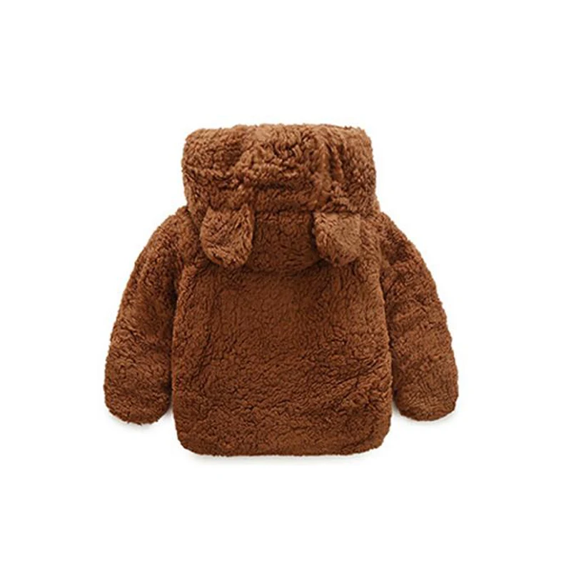 Детское пальто для девочек и мальчиков зимняя верхняя одежда флисовое маленьких