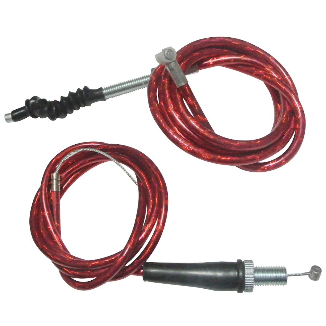 

Pit Dirt Bikes Red Twist Throttle Clutch Cable For 50cc-160cc Engine Motocross