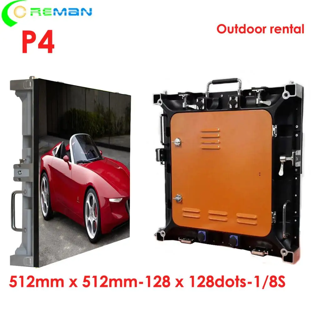 Наружный яркий рекламный светодиодный экран P4 128*128 пикселей точечная матрица