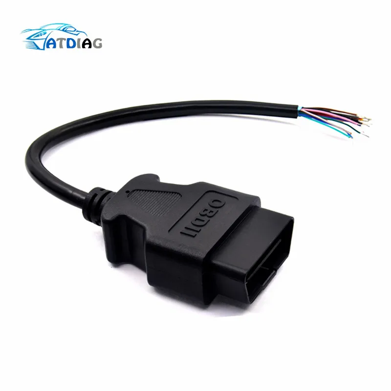 Кабель удлинитель OBD2 16 контактный Штекерный разъем для ELM327 адаптер OBD кабель OBDII
