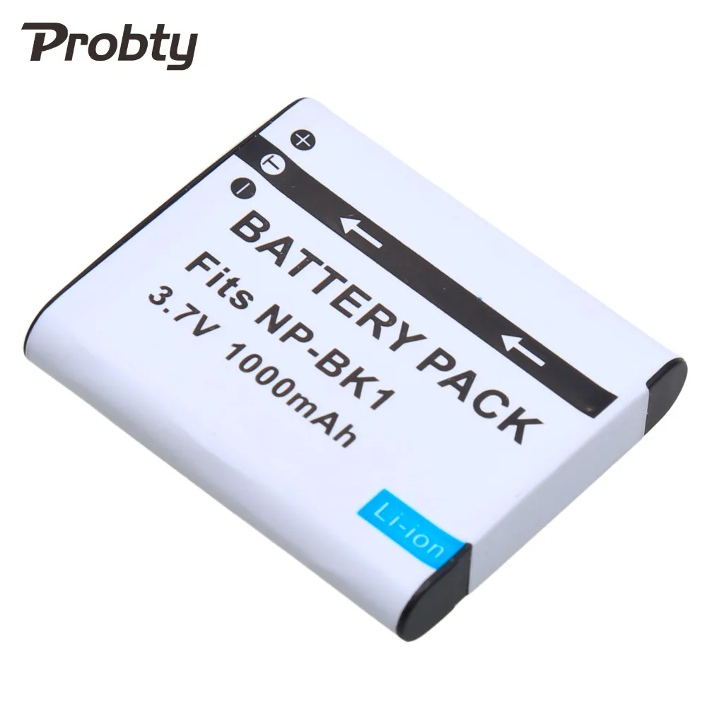 Probty 3.7v NP-BK1 NPBK1 Camera Battery + Charger For Sony DSC-S750 S780 S950 S980 W180 W190 W370 MHS-PM1 MHS CM5 PM5 | Электроника