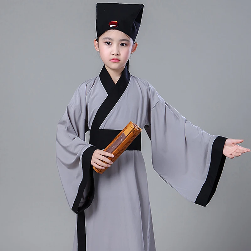 Древний китайский костюм hanfu Детские китайские традиционные костюмы для