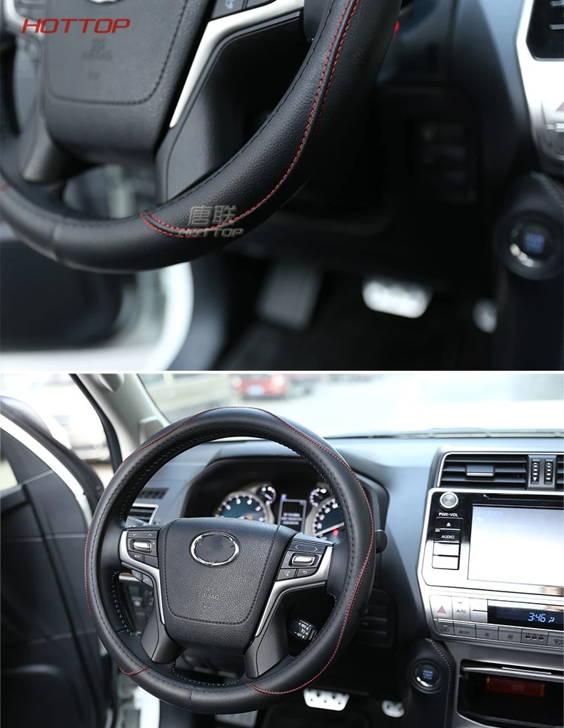 Кожаный чехол рулевого колеса автомобиля для toyota LAND CRUISER Land Cruiser 200 Prado 150 120 автомобиля 2010