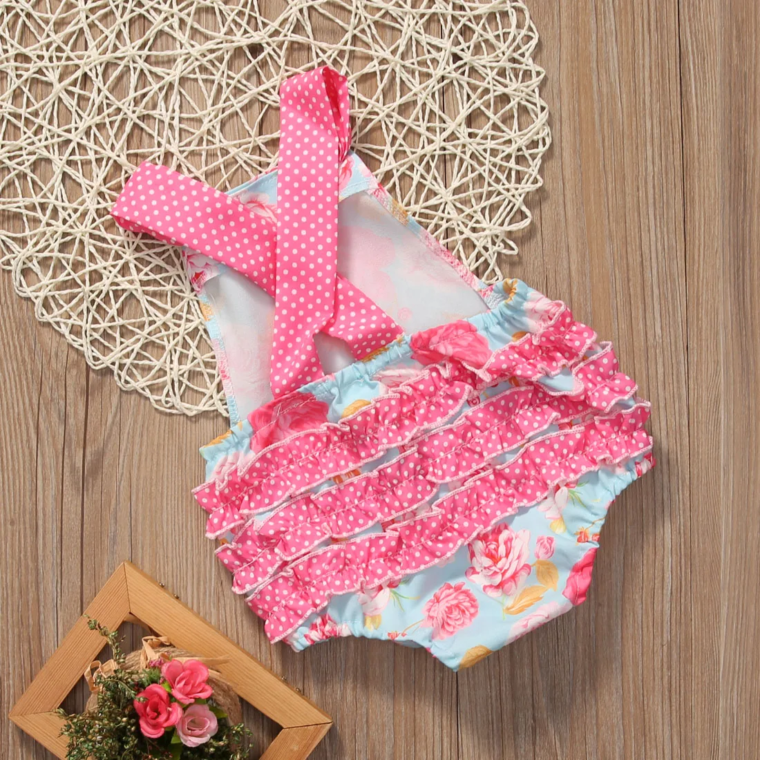 

Newborn Toddler Infant Baby Girl Jumpsuit Bodysuit Outfit Sunsuit Clothes
