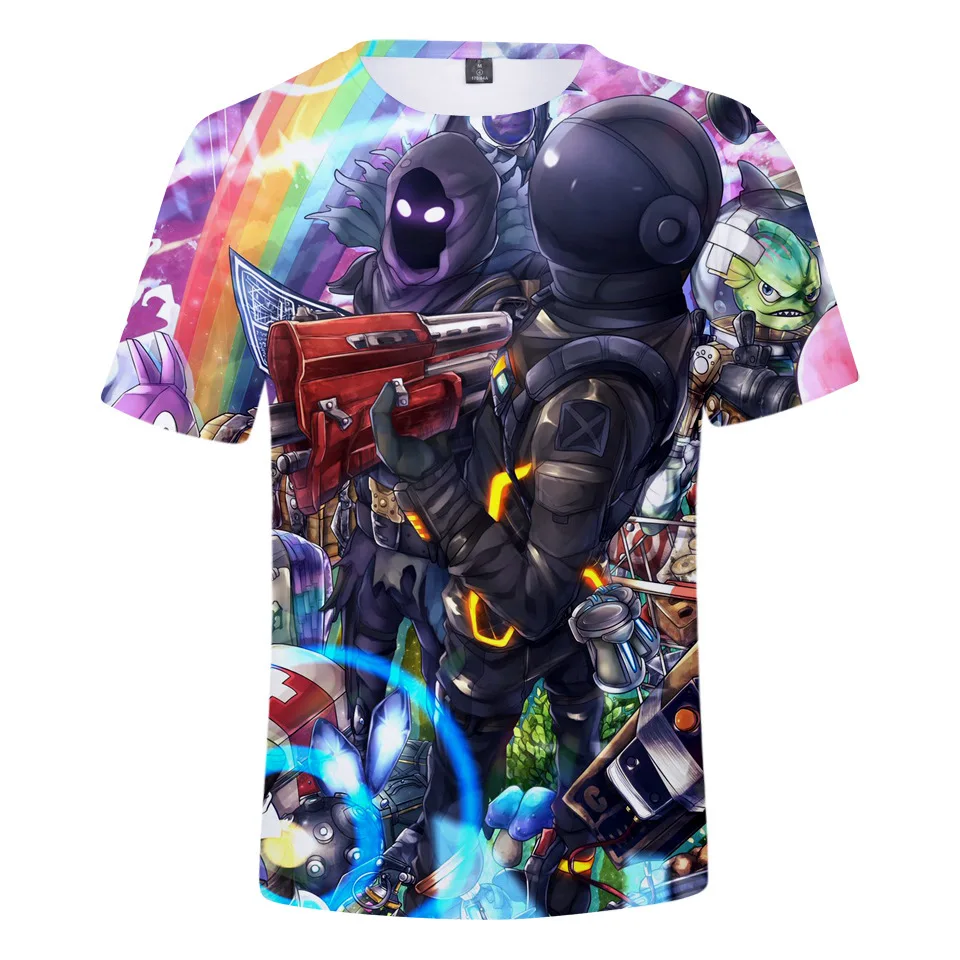 3D Fortnited битва Royale забавная футболка Fortnit игры Панк для мужчин женщин Harajuku уличная