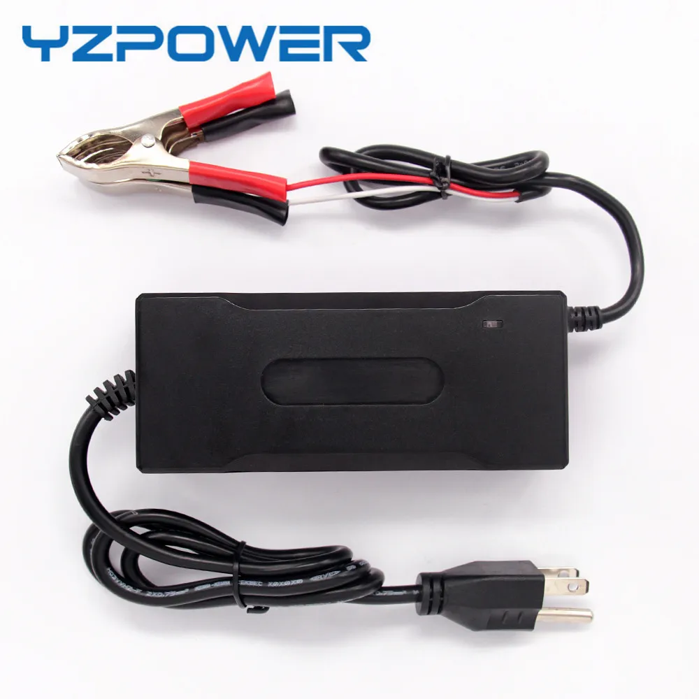 YZPOWER 43,8 V 2A Авто LifePO4 зарядное устройство для 36 V 38,4 V Life PO4 батарейный блок Электрический инструмент