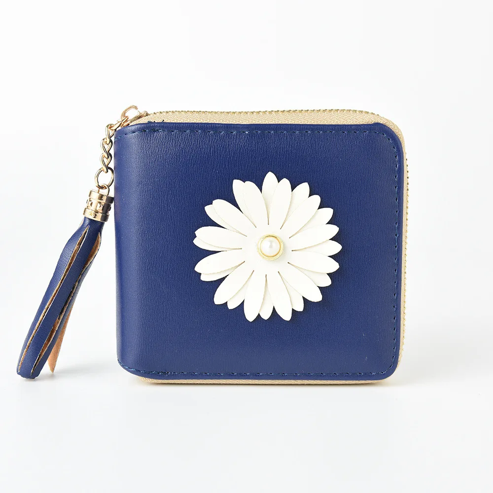 

Women wallet Leather Luxury Brand Famous Crown Women Wallets flower Purses Female Short Coin Zipper Purse Credit Card Holder 521