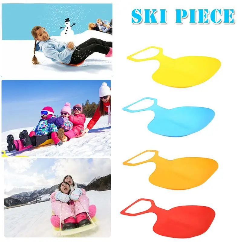 Adult Children Thicken Skiing Boards Snow Luge Ski Pads Sand Grass Board Sledge Sled for Winter Outdoor Sports Random Color | Спорт и
