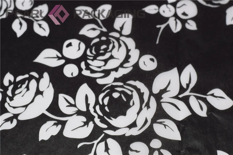 Black &amp White Traditional Chinese Painting Style Tissue Paper Gift Wrapping Flower Blossom Pattern 50x40 cm 500pcs/lot | Дом и сад