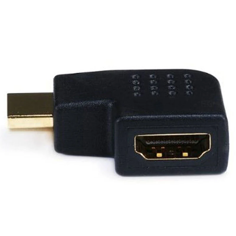 Лучшие предложения позолоченный HDMI правый угол порт Saver адаптер (папа к женскому)