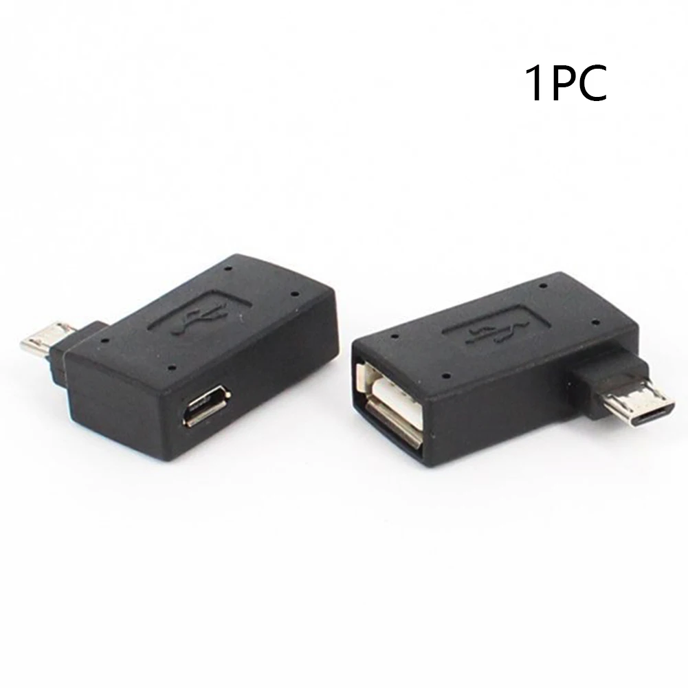 Конвертер USB 2,0 хост микро левый/правый угол 90 градусов OTG адаптер для телефона/планшета