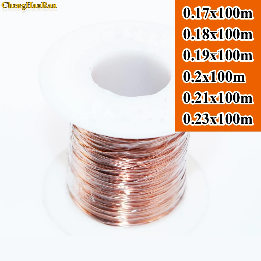 ChengHaoRan 0 17 18 19 2 21 23 мм x 100 м QA 1 155 новая полиуретановая эмалевая проволока медная