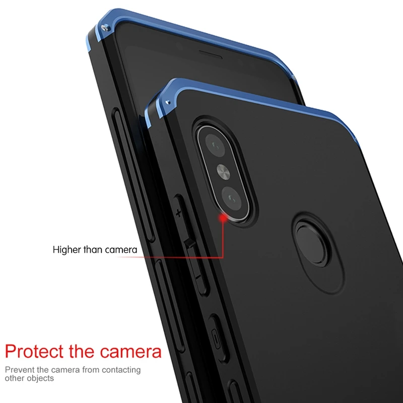 OLLIVAN Алюминий металлический каркас чехол для Xiaomi Redmi Note 5 Полное покрытие жесткий