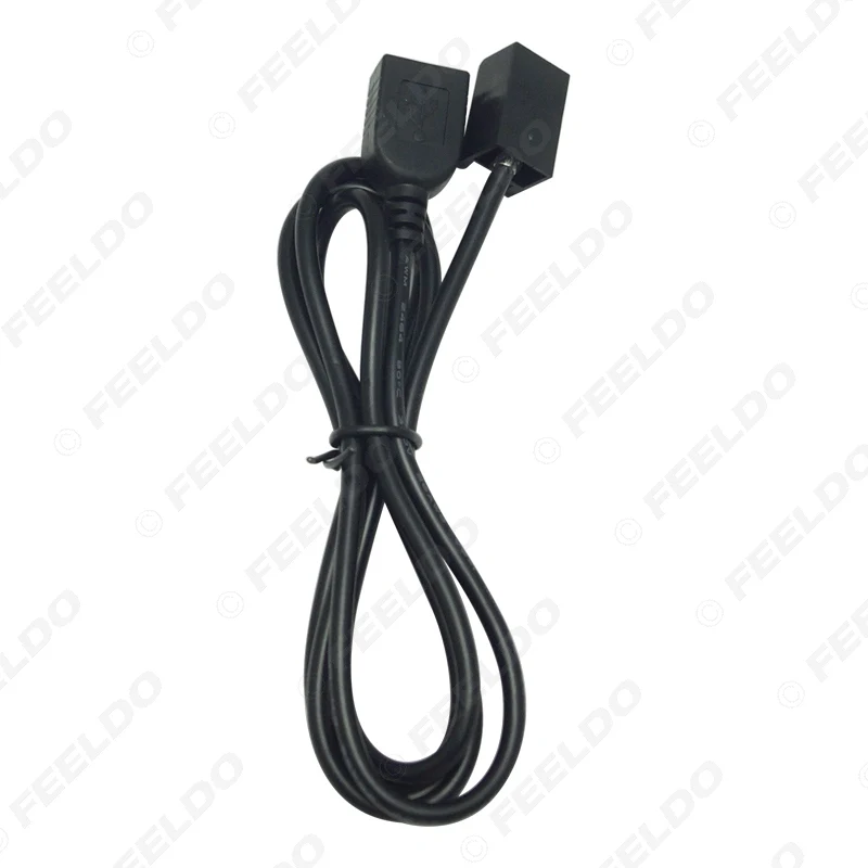 Автомобильный AUX USB Кабель-адаптер FEELDO штекер женский порт Удлинительный провод