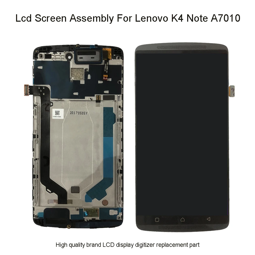 Качественный ЖК дисплей для lenovo K4 Note A7010 сенсорный дигитайзер запасная часть