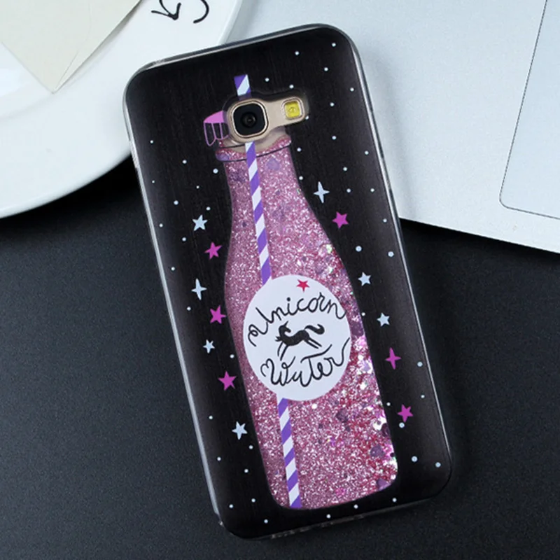 Glitter Cover For Samsung Galaxy J5 J7 2017 A5 A3 Perfume Quicksand Dynamic Liquid Pro |