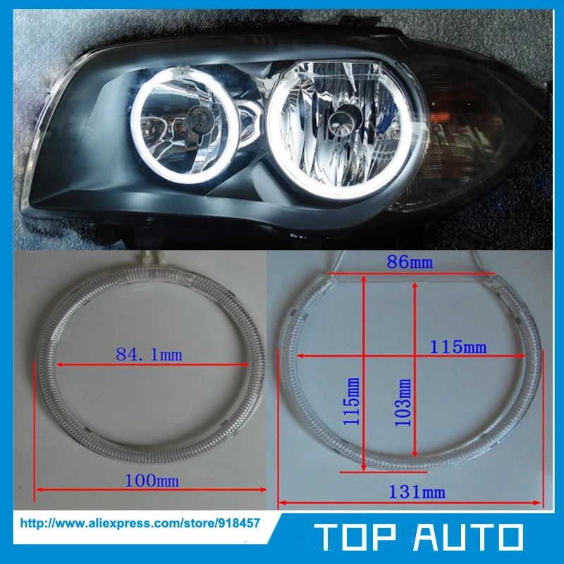 4 шт. CCFL глаза ангела гало кольца лампы белые для BMW 04 11 1 серии E87|ccfl angel eyes|angel eyes halofor