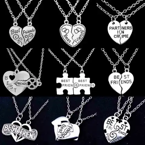 Ожерелье для лучших друзей из двух частей, цепочка-пазл, Ожерелье Дружбы для женщин и мужчин, цепочка, ювелирные изделия, подарки