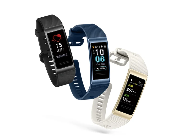 Смарт браслет Huawei Band 3 Pro с GPS металлическая рамка экран 0 95 дюйма