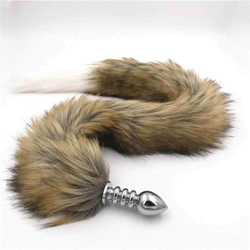 Anal Plug Super Long Thread Stainless Steel Butt Animal Tails Interst Ass Sex Toys for Women Products H8-5-141E | Красота и здоровье