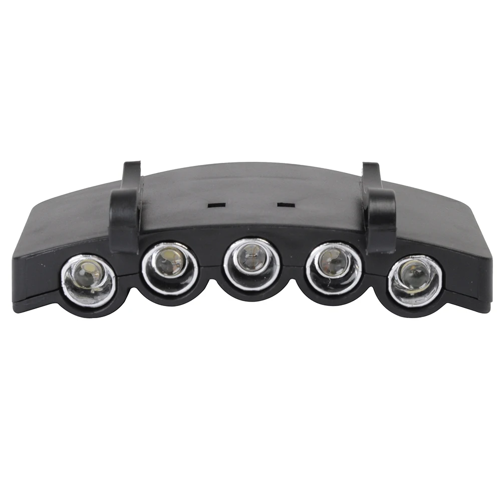 5 LED Hat Brim Lights with Two Lighting Modes White Lamp Hunting Sports Hiking Camping Cap Light Night Fishing Outdoor Lighting|light night|light
