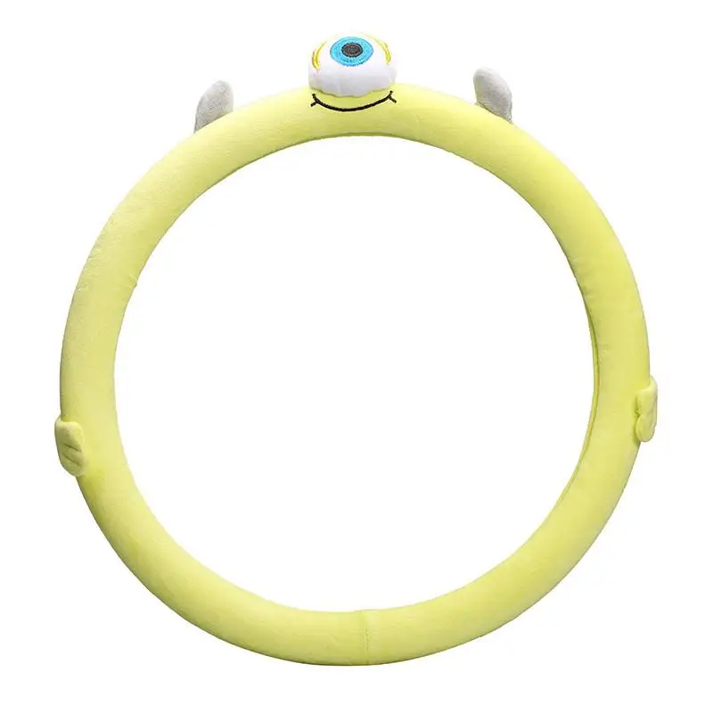 One-eyed Универсальный чехол на руль с изображением животных из мультфильмов, автомобильные аксессуары, 14 цветов - Название цвета: One-eyed