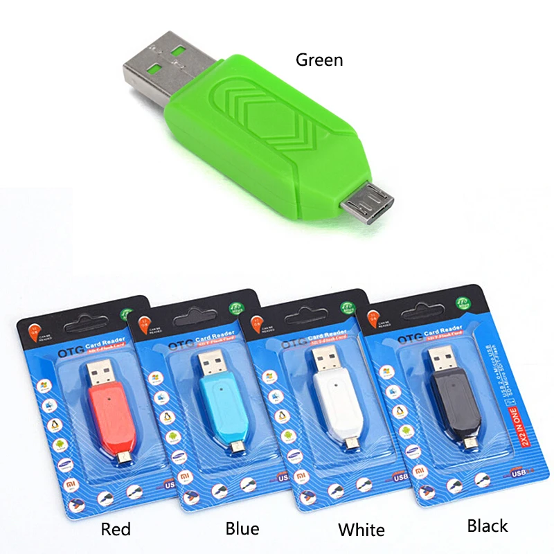 4 в 1 USB 2,0 TF/SD Micro USB OTG универсальный компьютер телефон кардридер