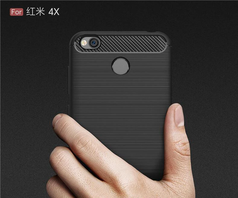 Мягкие прочные бронированные чехлы из ТПУ для Xiaomi Redmi 4X 5 0 дюймовый матовый