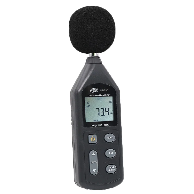 1 шт. GS1357 30-130dB цифровой измеритель уровня звука шумомер в децибелах ЖК-экран noisemeter цифровой диагностический инструмент