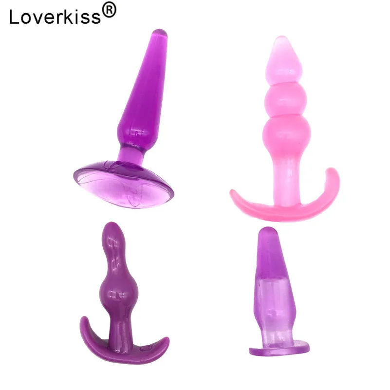 Анальная пробка Loverkiss желе интимные игрушки для женщин фаллоимитатор анальный
