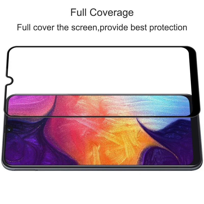 Защитное ультратонкое закаленное стекло для Samsung Galaxy с черной рамкой 5.9/6.4/6.7 дюйма