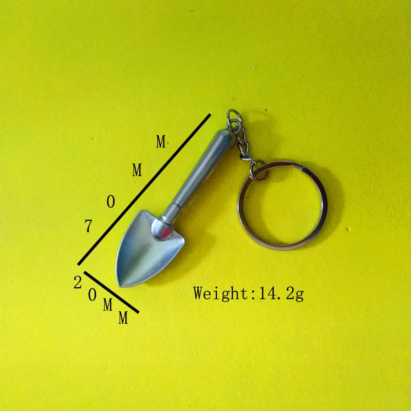 30 Pcs 3D Mini tool keychains shovel keyring spade keychain metal zinc alloy key ring creative | Украшения и аксессуары